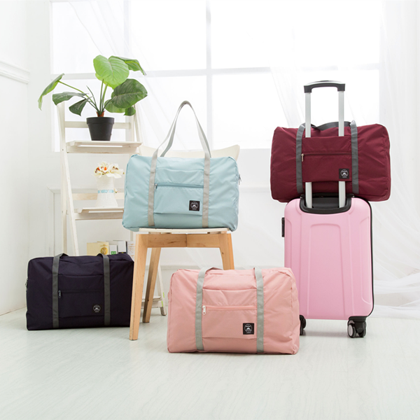 可折叠旅行包大容量手提行李包行李袋女短途旅游包可套拉杆旅行袋