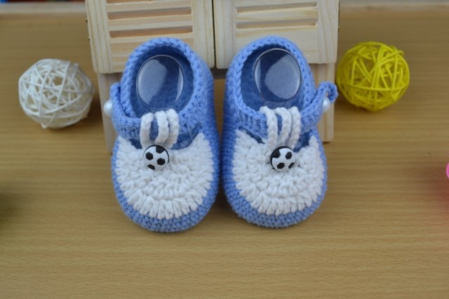 春秋新品手工編織嬰兒寶寶毛線鞋男女軟底鞋0-1歲繫帶防掉鞋成品