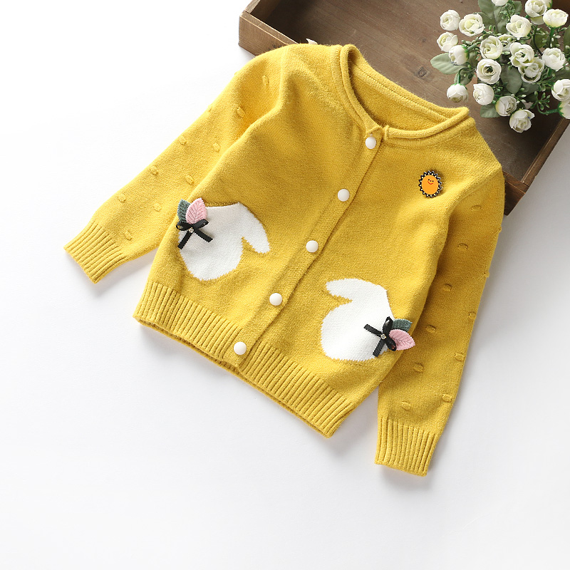 小女童開衫毛衣2017韓版秋裝外套寶寶針織打底衫上衣1-2-3-5-6歲4