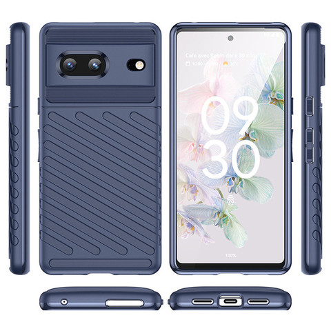 Shockproof Grid Soft 7, 7 Pro Google Pixel Phone Case