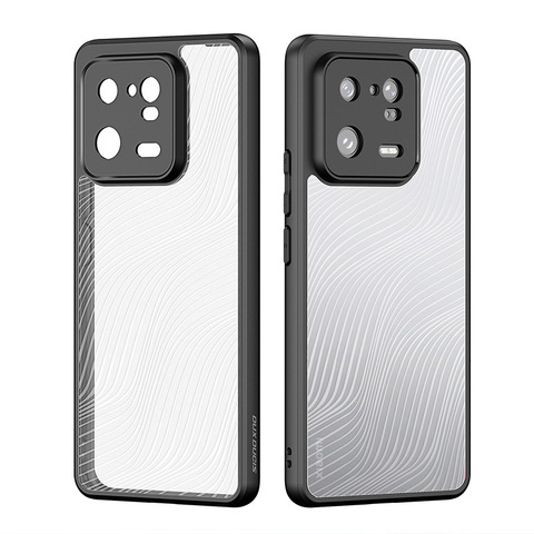 Black — Aimo Tough Shockproof Transparent Clear 13, 13 Pro, 13 Ultra Phone Case
