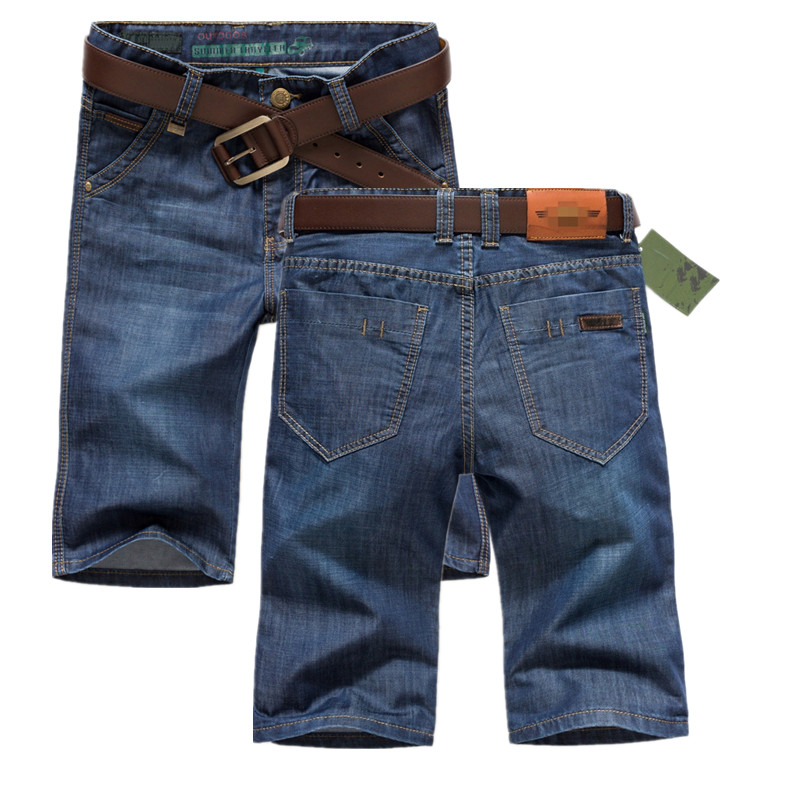 taille haute, lâche denim shorts hommes d'été de la section mince d'âge moyen a sept points dans le pantalon 7 points de courte papa a installé cinq pantalons 5 points taille haute, lâche denim shorts hommes d'été de la section mince d'âge moyen a sept points dans le pantalon 7 points de courte papa a installé cinq pantalons 5 points