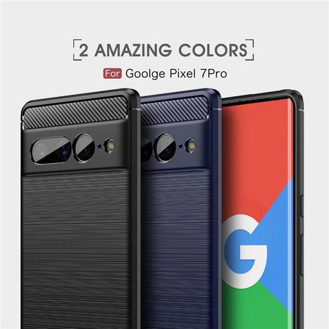Carbon Fiber Brushed Pattern Minimal Business 7, 7 Pro Google Pixel Phone Case
