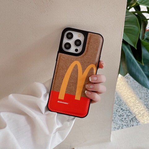Brown — McDonald's New Puffy 14, 13, 12 iPhone Case