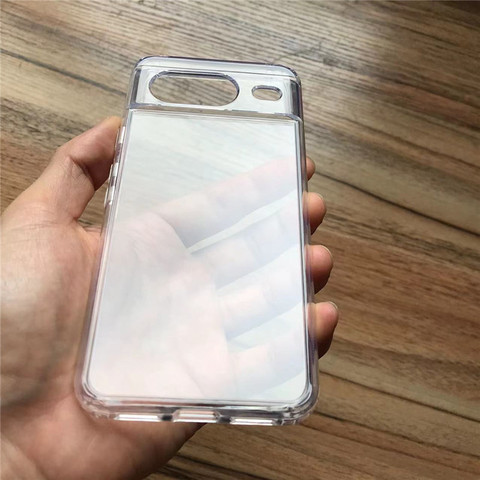 Transparent Clear Crystals Transparent Airbag 4 Corner Shock Absorbing 8, 8 Pro Google Pixel Phone Case