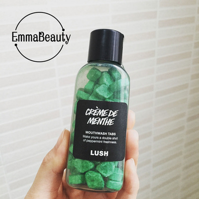 【现货】英国lush 薄荷漱口粒 固体漱口水creme de menthe