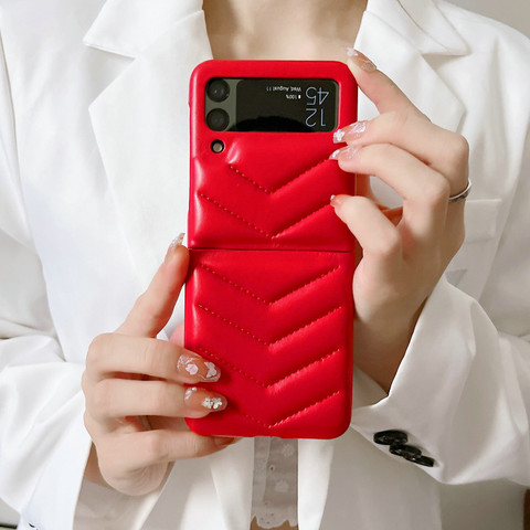 Z Flip4 Girls Leather Samsung Phone Case