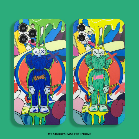 KAWS Slimed 13, 13 Mini, 13 Pro, 13 Pro Max, 12, 12 Mini, 12 Pro, 12 Pro Max, 11, 11 Pro Max, 11 Pro Max, XR, XS Max, X / XS