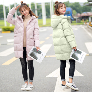 2018冬季新款棉衣女中长款韩版修身棉服显瘦大码纯色小个子棉袄女