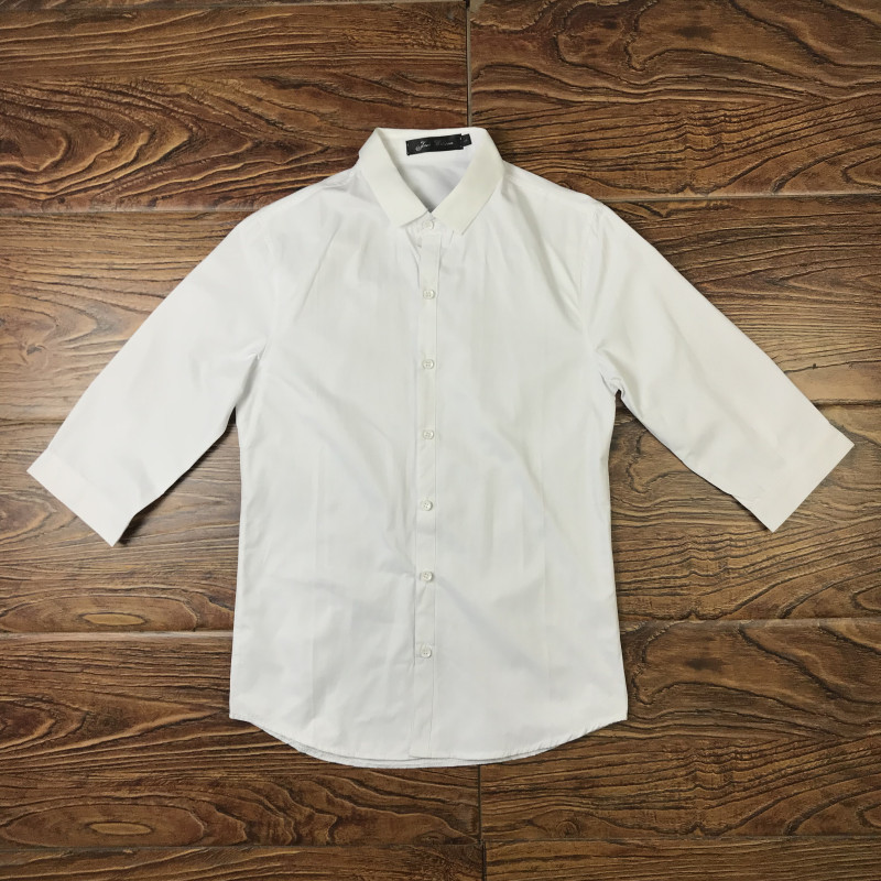 été nouvelle version coréenne de slim fit hommes à manches courtes chemise blanche carrière dans les affaires de robe de travail robe de couleur unie chemise hommes pouces shirt été nouvelle version coréenne de slim fit hommes à manches courtes chemise blanche carrière dans les affaires de robe de travail robe de couleur unie chemise hommes pouces shirt