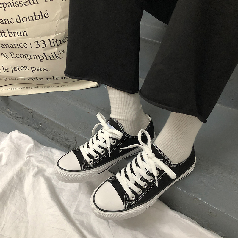 fanny ha produits noir des années 1970, chaussures de toile des élèves de sexe féminin dans la version coréenne de 2019 printemps et à l'automne marée chaussures ins conseil chaussures sauvages chaussures fanny ha produits noir des années 1970, chaussures de toile des élèves de sexe féminin dans la version coréenne de 2019 printemps et à l'automne marée chaussures ins conseil chaussures sauvages chaussures