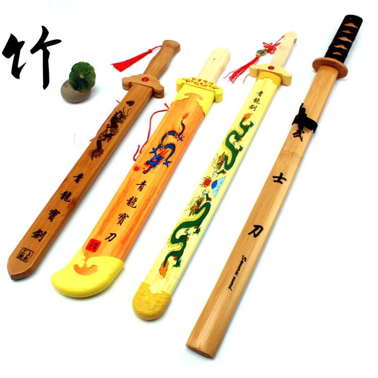 package mail wooden knife a wooden dragon sword children toy boy shows bamboo sword sword sword kendo practice sword props