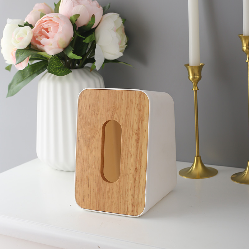 household hotel dining room solid wood cover oak cover tissue box paper extraction box toilet car in northern europe simple tissue box