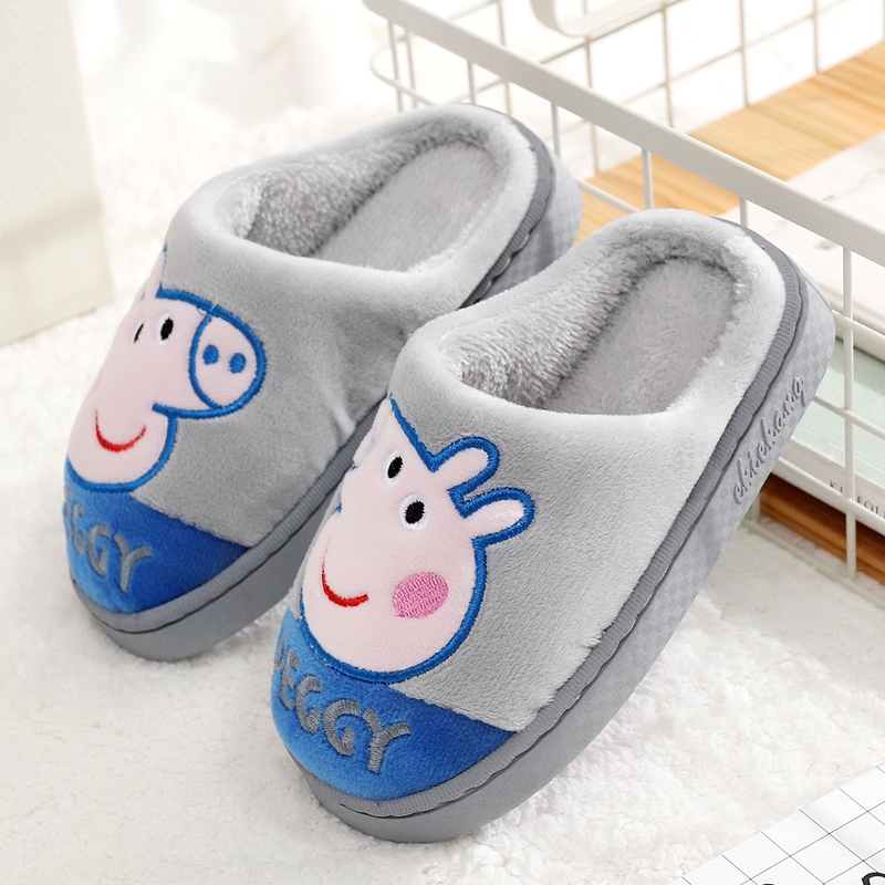 秋鼕季兒童棉拖鞋可愛寶寶室內拖鞋男童女童小孩包跟兒童拖鞋新款