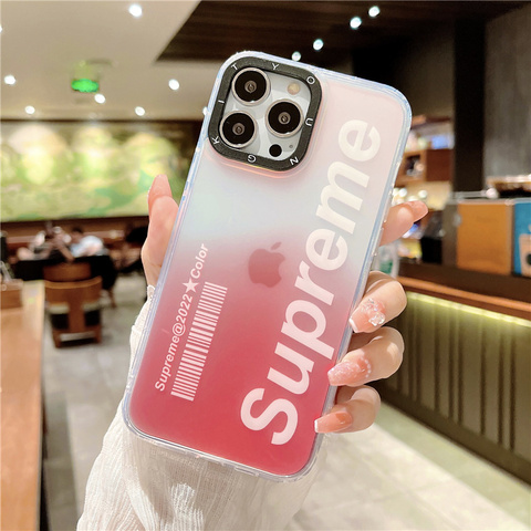 Pink — Supreme Gradient Color 14, 13, 12 iPhone Case