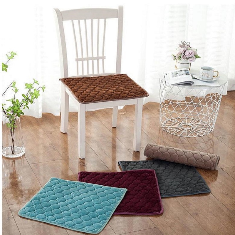 餐桌椅垫套装防滑椅子垫定做秋冬季毛绒加厚坐垫家用凳子垫椅子垫