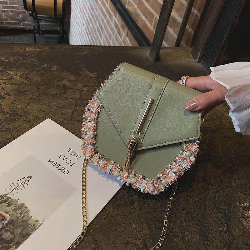 กระเป๋าแฟชั่น 2020夏天上新小包包上新ins清新包包百搭2020夏季新款包洋气学生  