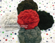 Winter warm wool hat hand woven thick Fried Dough Twists/crochet ball wool hat/knitting hat/artist hat