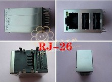 RJ-26 带灯台机网卡接口 台式机常用RJ45+USB 双层USB 五针
