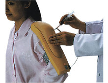 Модель внутримышечной инъекции руки, усовершенствованная электронная инъекция мышц верхней руки, демонстрация учебного пособия с предупреждением