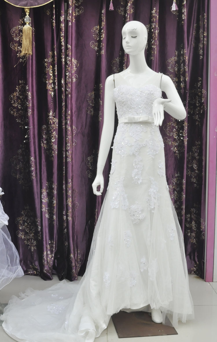 de seconde main de fuite robe de mariée en queue de poisson double-épaule robe de mariée était mince délicate robe de mariée bandage robe de mariée de guangzhou véritable mariage de seconde main de fuite robe de mariée en queue de poisson double-épaule robe de mariée était mince délicate robe de mariée bandage robe de mariée de guangzhou véritable mariage