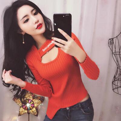 韩版性感女装镂空长袖短款修身打底毛衣紧身针织衫女秋冬新款上衣-淘宝网 韩版性感女装镂空长袖短款修身打底毛衣紧身针织衫女秋冬新款上衣-淘宝网