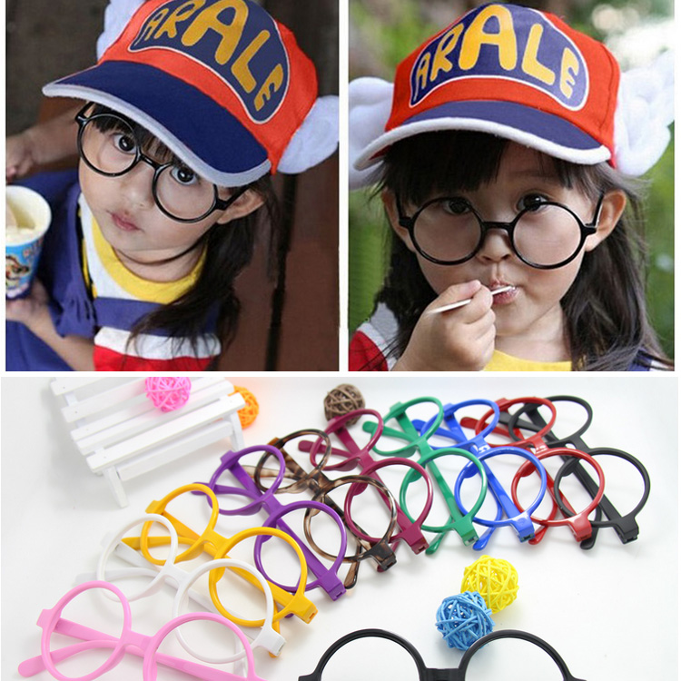 兒童裝飾眼鏡無鏡片潮可愛男童女童眼鏡寶寶小孩非主流款框架多色