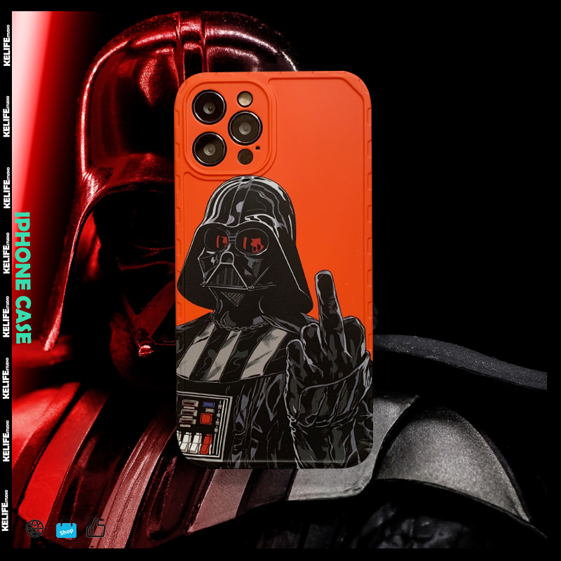 Darth Vader Middle Finger Illustration New iPhone Phone Cases