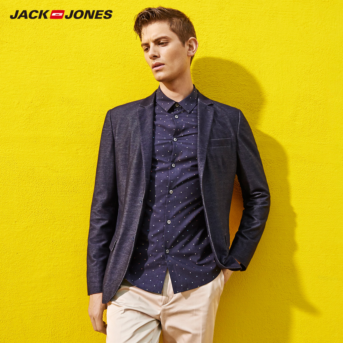Jack Jones 杰克琼斯 春夏新款 男士修身西装外套