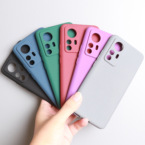 Matte Anti Fingerprint Solf Silicone 12T, 12T Pro Phone Case