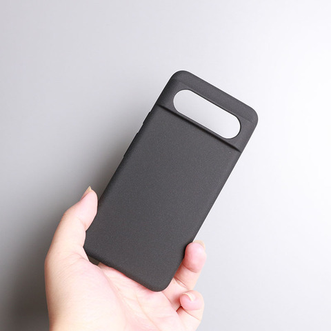 Black — Matte Anti Slip Soft Silicone Minimal 8, 8 Pro Google Pixel Phone Case