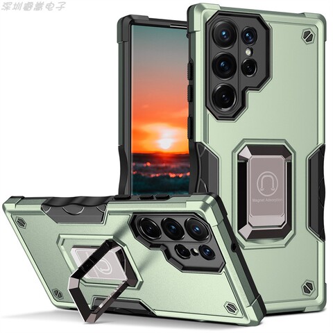 Tough Shockproof Kickstand Function Hybrid Airbag Corner Protection S23, S23 Plus, S23 Ultra Samsung Phone Case