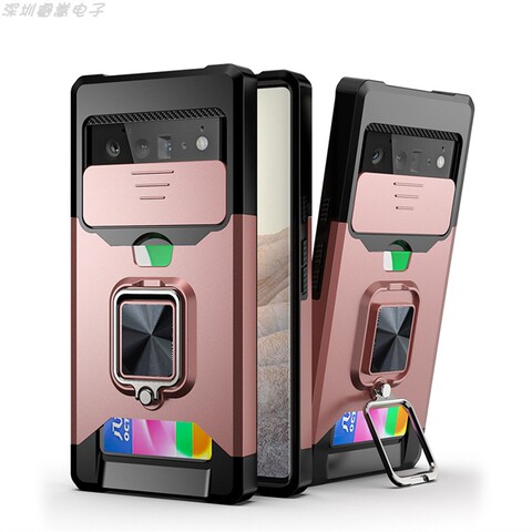 Airbag 7, 7 Pro – Armor Drop Resistant Tough Shockproof Ring Finger Holder Kickstand Card Holder 4 Corner Protection Google