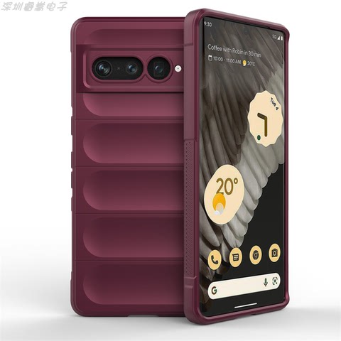 Purple — Easy Grip Non Slip Matte Silicone TPU 7, 7 Pro, 6, 6 Pro Google Pixel Phone Case