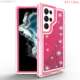 Girls Phone Cases Covers Tough Shockproof Liquid Quicksand Glitter Bling Galaxy S23, Galaxy S23 Plus, Galaxy S23 Ultra,