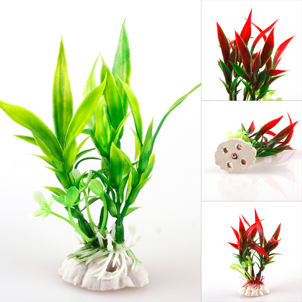 Plastic Water Plant Environmental Protection Fake Aquatic Plants Simulation Aquatic Plants Fish Tank Scenery Decoration Small Purplish Red/Green Willow