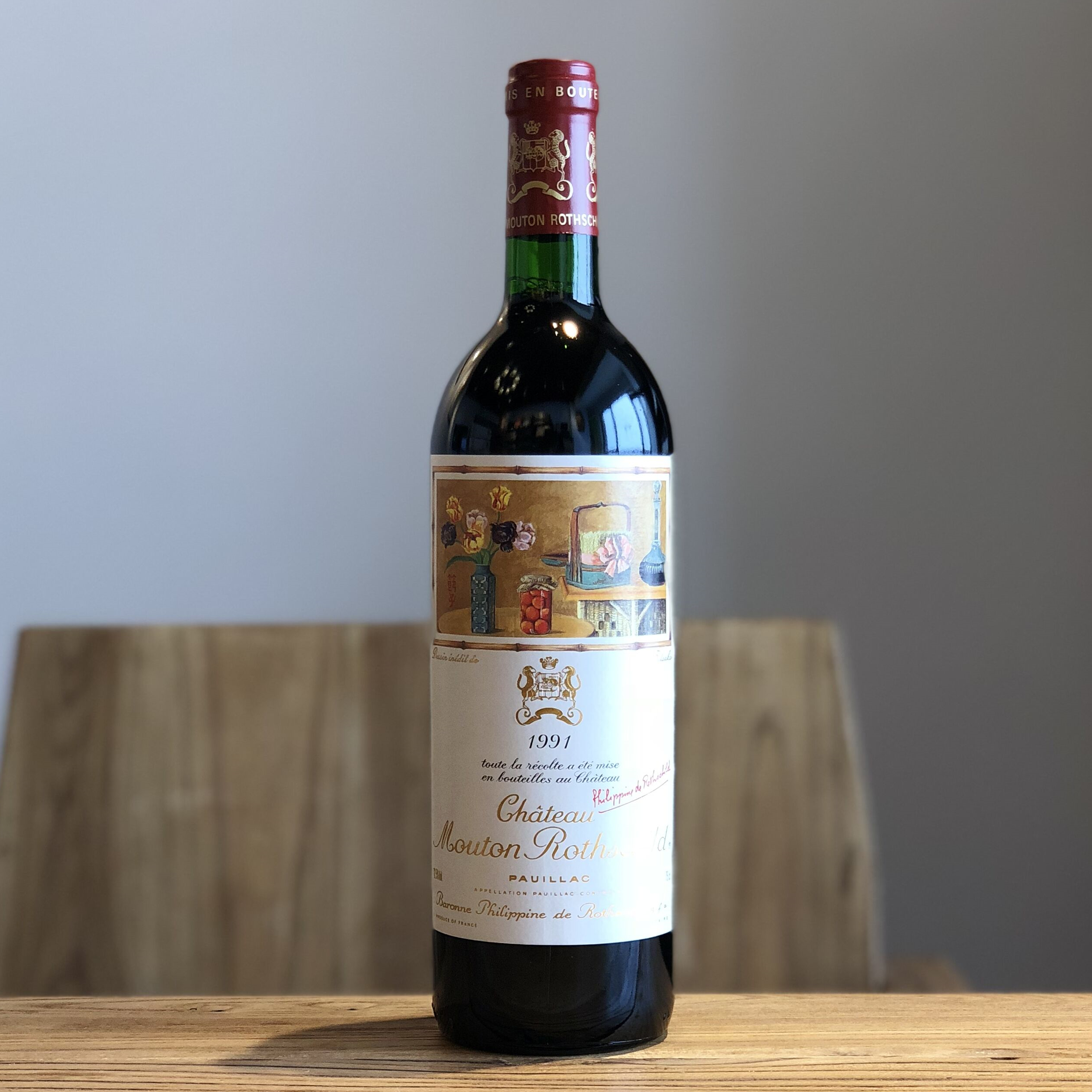 法国1855列级名庄一级庄 木桐城堡干红葡萄酒1991