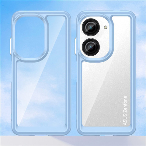 Blue — Zenfone 9 Zenfone 9 Colorful Hard Soft Phone Case