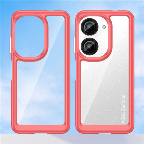 Red — Zenfone 9 Zenfone 9 Colorful Hard Soft Phone Case