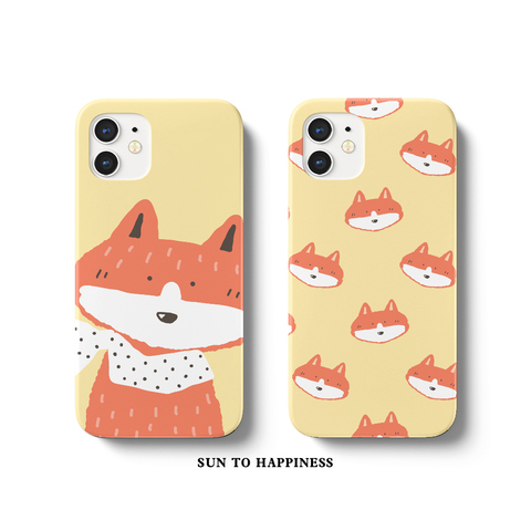 Girls Cartoon Fox 15, 14, 13, 12, 11 iPhone Case