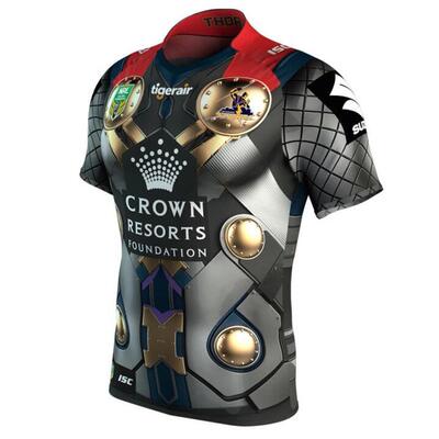 16-17墨尔本风暴橄榄球衣主场球服 Melbourne Storm Rugby Jers
