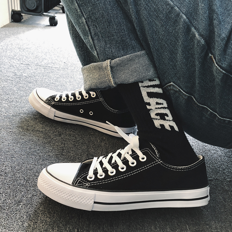 printemps / été haut bas chaussures de mode pour hommes occasionnels chaussures des étudiants amateurs de chaussures de toile version coréenne de la tendance de la commission chaussures de chaussures plates printemps / été haut bas chaussures de mode pour hommes occasionnels chaussures des étudiants amateurs de chaussures de toile version coréenne de la tendance de la commission chaussures de chaussures plates