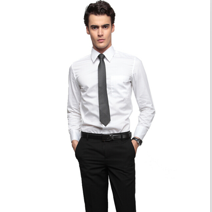 l'automne et l'hiver de la chemise des hommes de véritables manches longues blanc pour hommes de couleur unie chemise slim fit modèles d'affaires version coréenne de travail, la tenue décontractée l'automne et l'hiver de la chemise des hommes de véritables manches longues blanc pour hommes de couleur unie chemise slim fit modèles d'affaires version coréenne de travail, la tenue décontractée