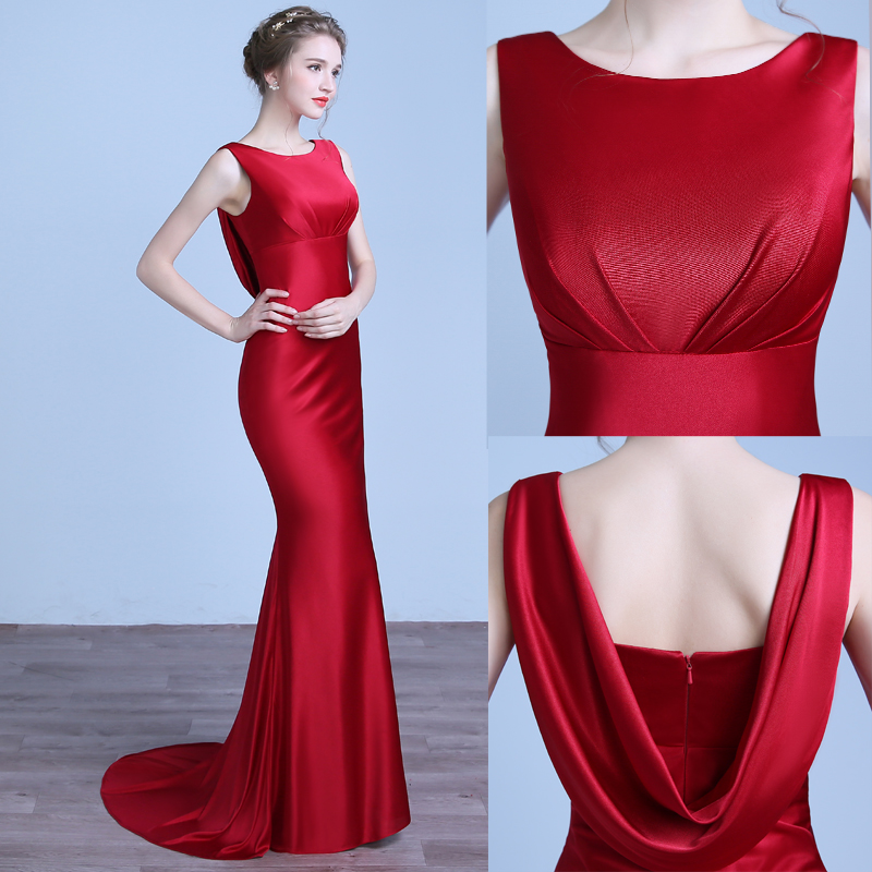 robe de soirée des femmes à 2018 nouveau banquet était mince noble annuel de la société slim fit longue queue rouge toast robe robe de soirée des femmes à 2018 nouveau banquet était mince noble annuel de la société slim fit longue queue rouge toast robe