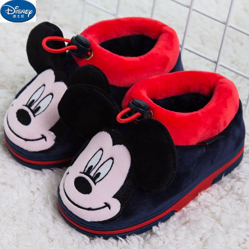 迪士尼兒童寶寶棉拖鞋
