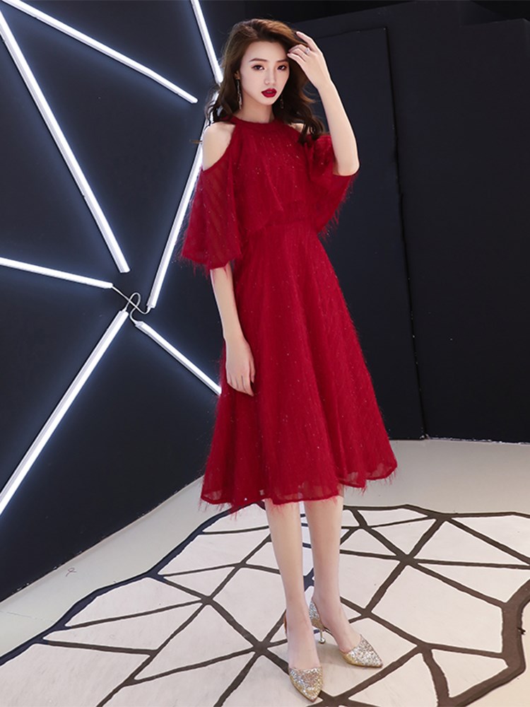 toast vêtements 2019 nouvelles femmes de mariée de mariage de noble de fiançailles en diamant dîner d'appréciation d'une petite robe de soirée jupe rouge de l'usure habituelle toast vêtements 2019 nouvelles femmes de mariée de mariage de noble de fiançailles en diamant dîner d'appréciation d'une petite robe de soirée jupe rouge de l'usure habituelle