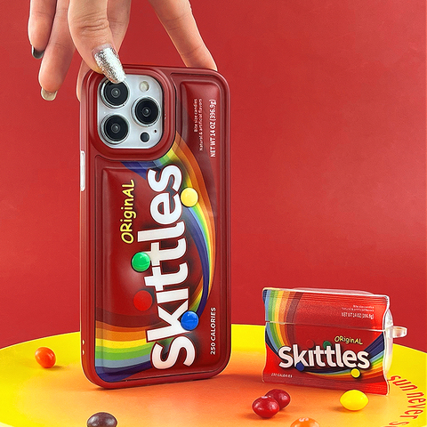 New Skittles Original Candy Shock Absorbing Puffy Puffer Down Jacket 14, 13, 12 iPhone Case