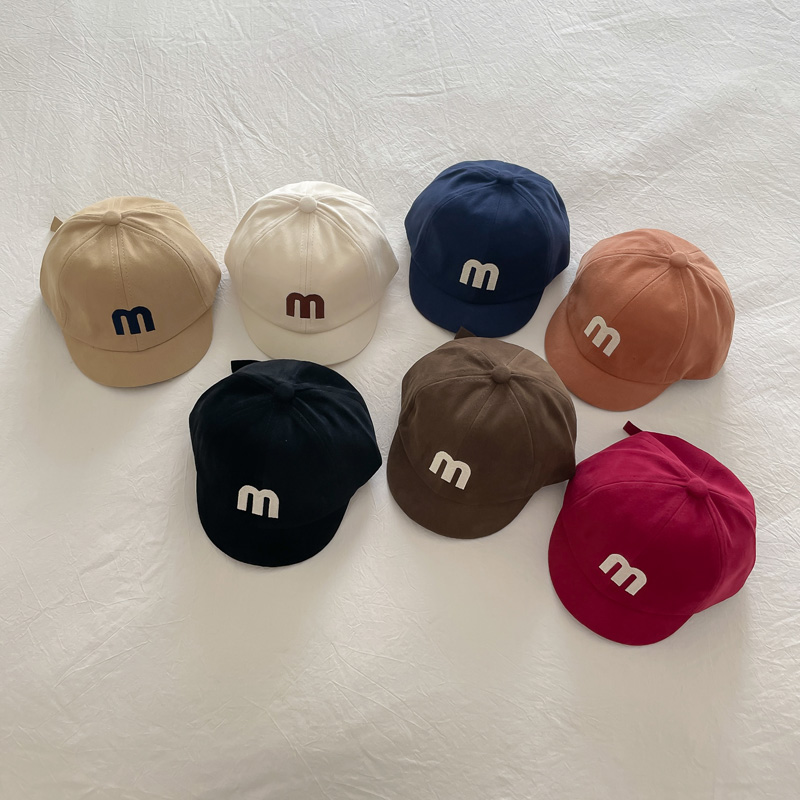 Ins Autumn and Winter Men's and Women's Korean-Style Solid Color All-Match Peaked Cap for Infants and Children Fashionable Sun-Proof Baseball Hat