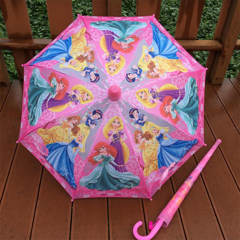 防水套大號中兒童雨傘美人魚公主女孩學生男童卡通自動直柄防曬傘