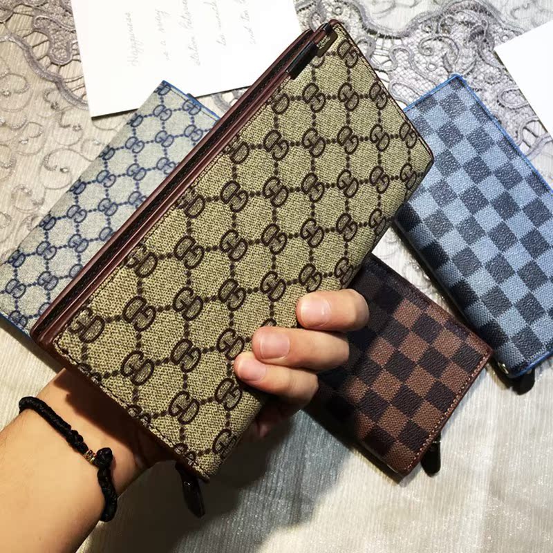 2018 nouvelle version coréenne de la tendance de la jeunesse dans la longue section de portefeuille hommes, horizontal portefeuille à carreaux embrayage sac à fermeture à glissière paquet de carte 2018 nouvelle version coréenne de la tendance de la jeunesse dans la longue section de portefeuille hommes, horizontal portefeuille à carreaux embrayage sac à fermeture à glissière paquet de carte